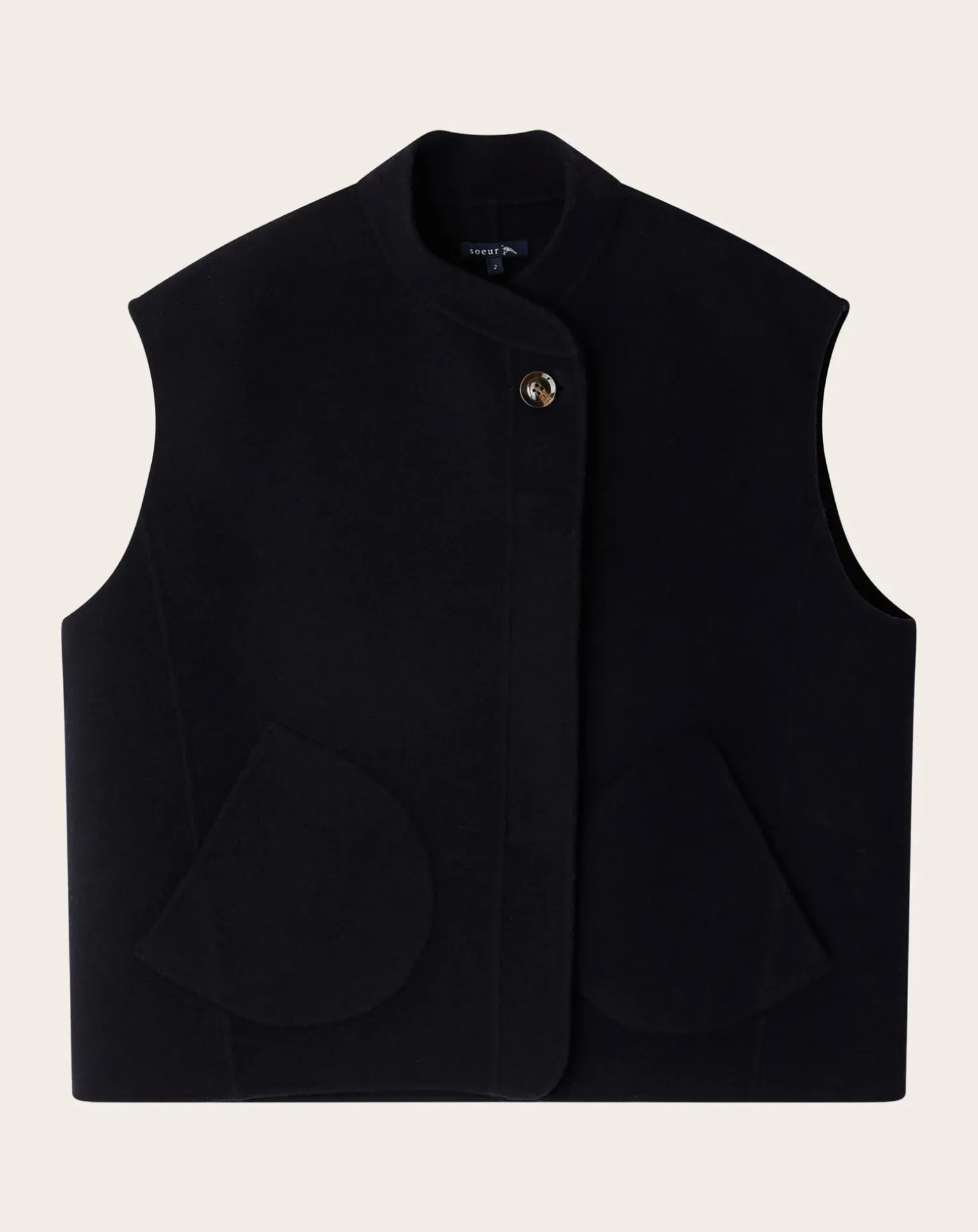 Adeline Wool Sleeveless Jacket