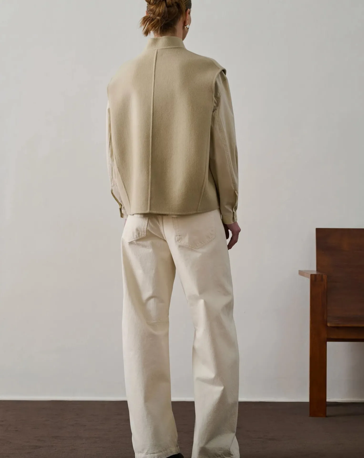 Adeline Wool Sleeveless Jacket