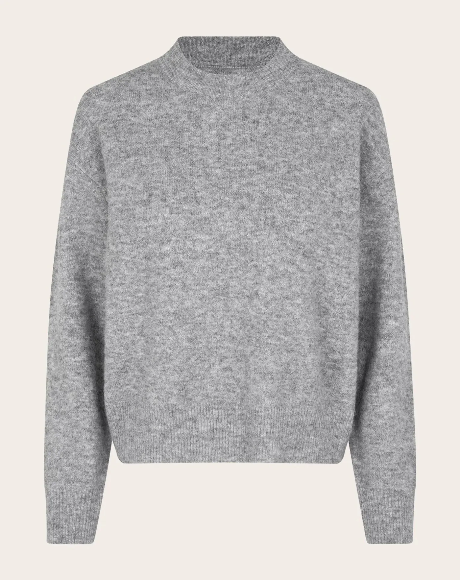 Anour round-neck sweater in wool and alpaca
