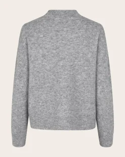 Anour round-neck sweater in wool and alpaca