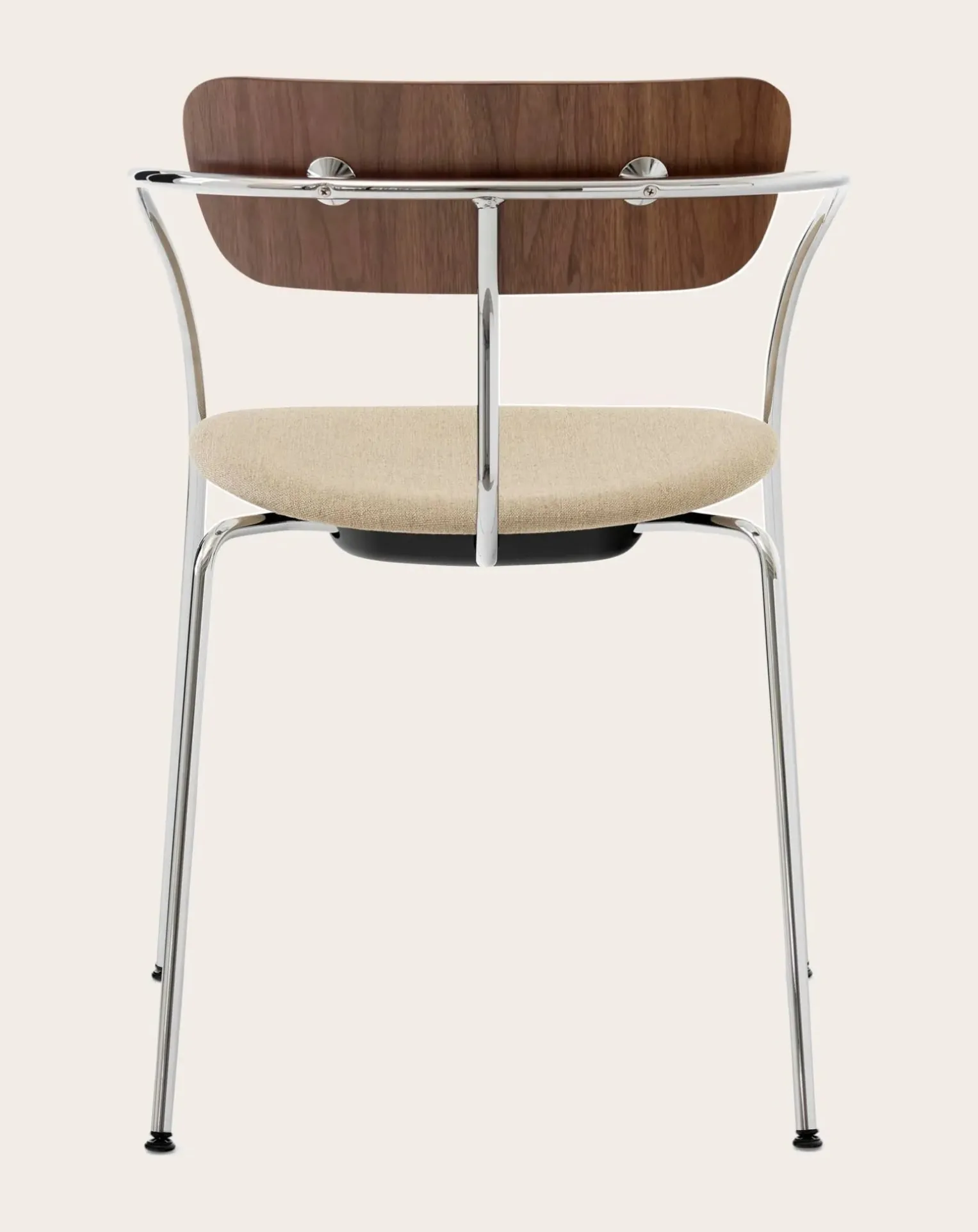 AV4 Pavilion Chairs with Armrests, Chrome Frame