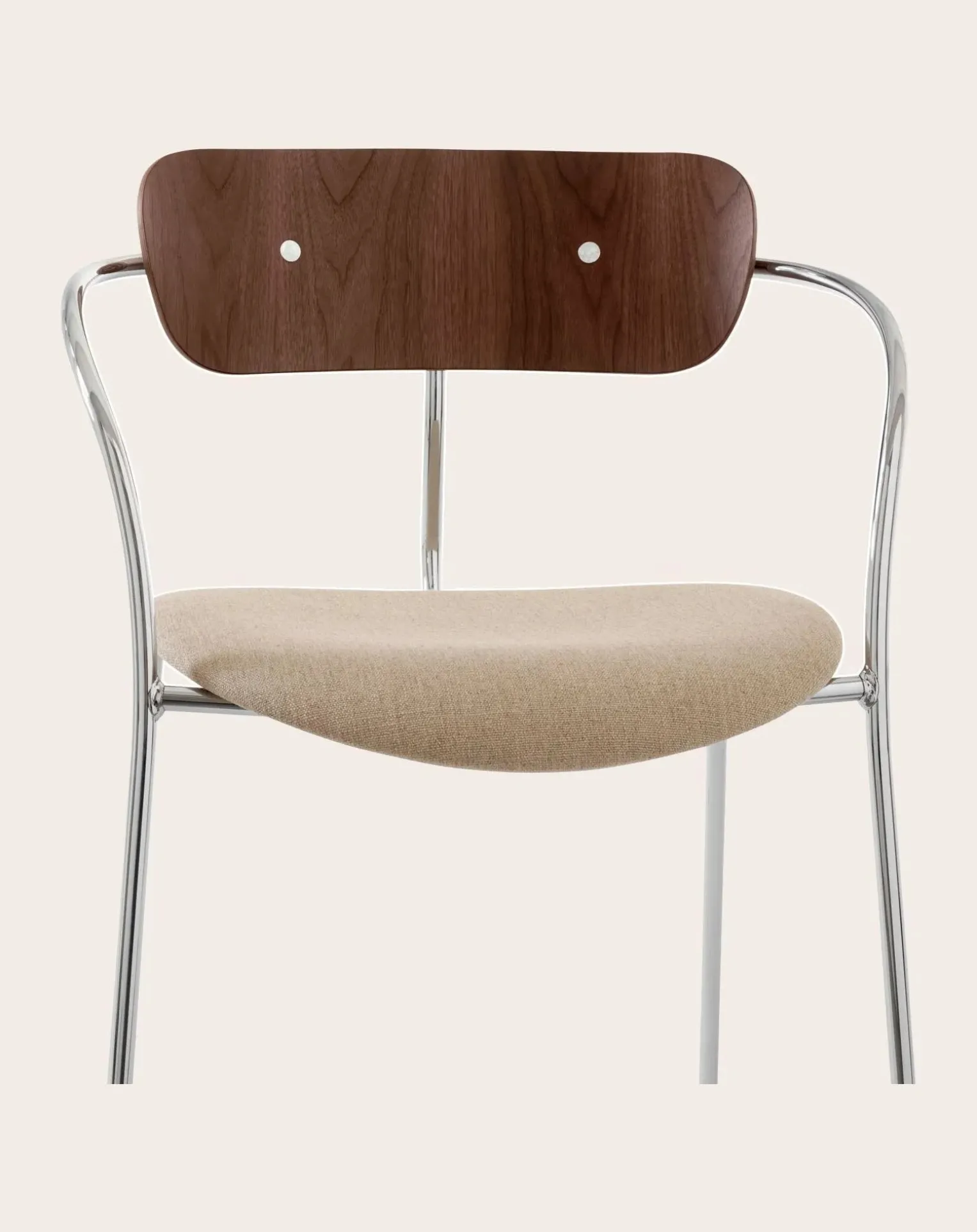 AV4 Pavilion Chairs with Armrests, Chrome Frame