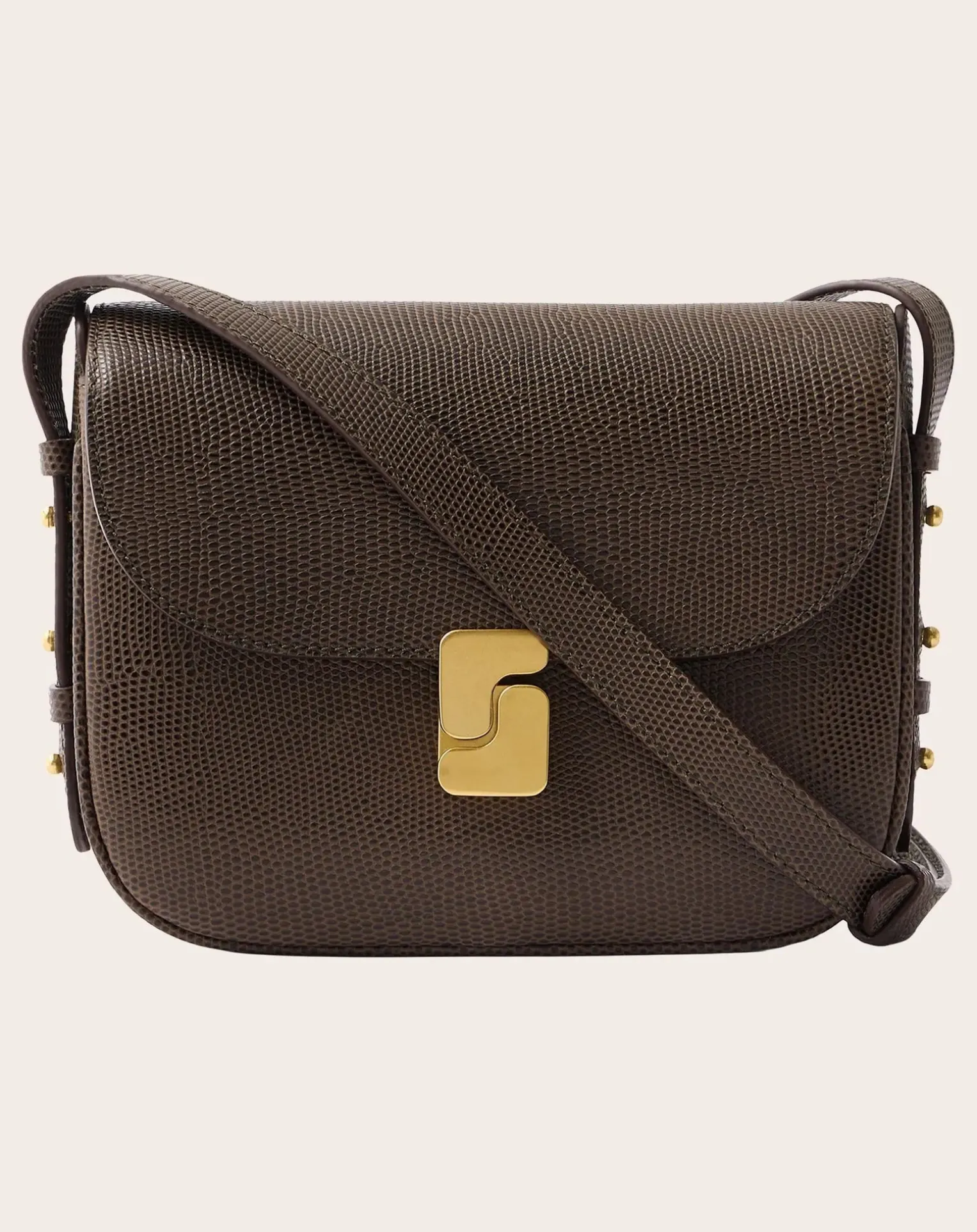 Bellissima Mini Lizard Embossed Grainy Leather Bag