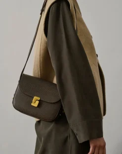 Bellissima Mini Lizard Embossed Grainy Leather Bag