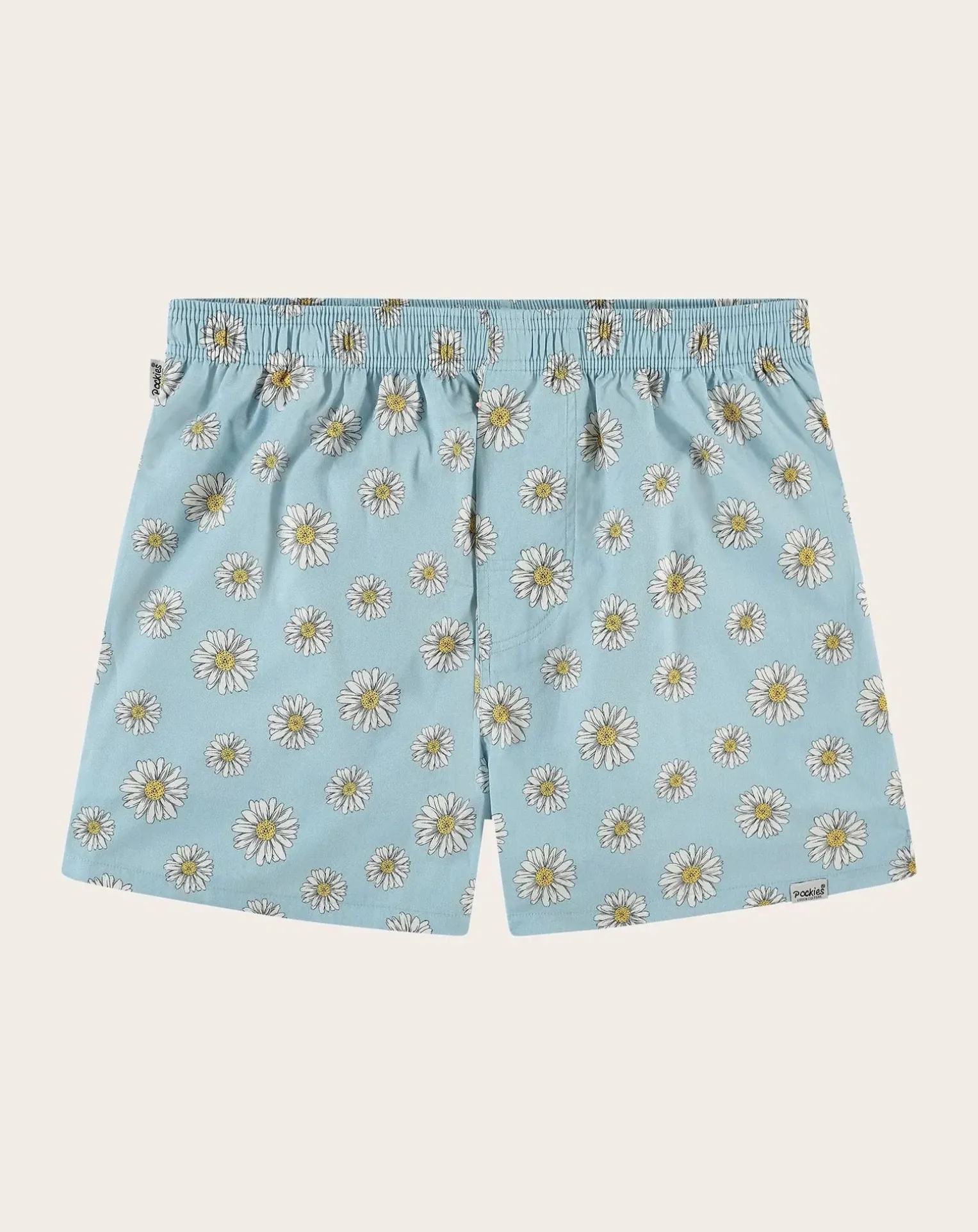 Blue Flowers Organic Cotton boxer shorts