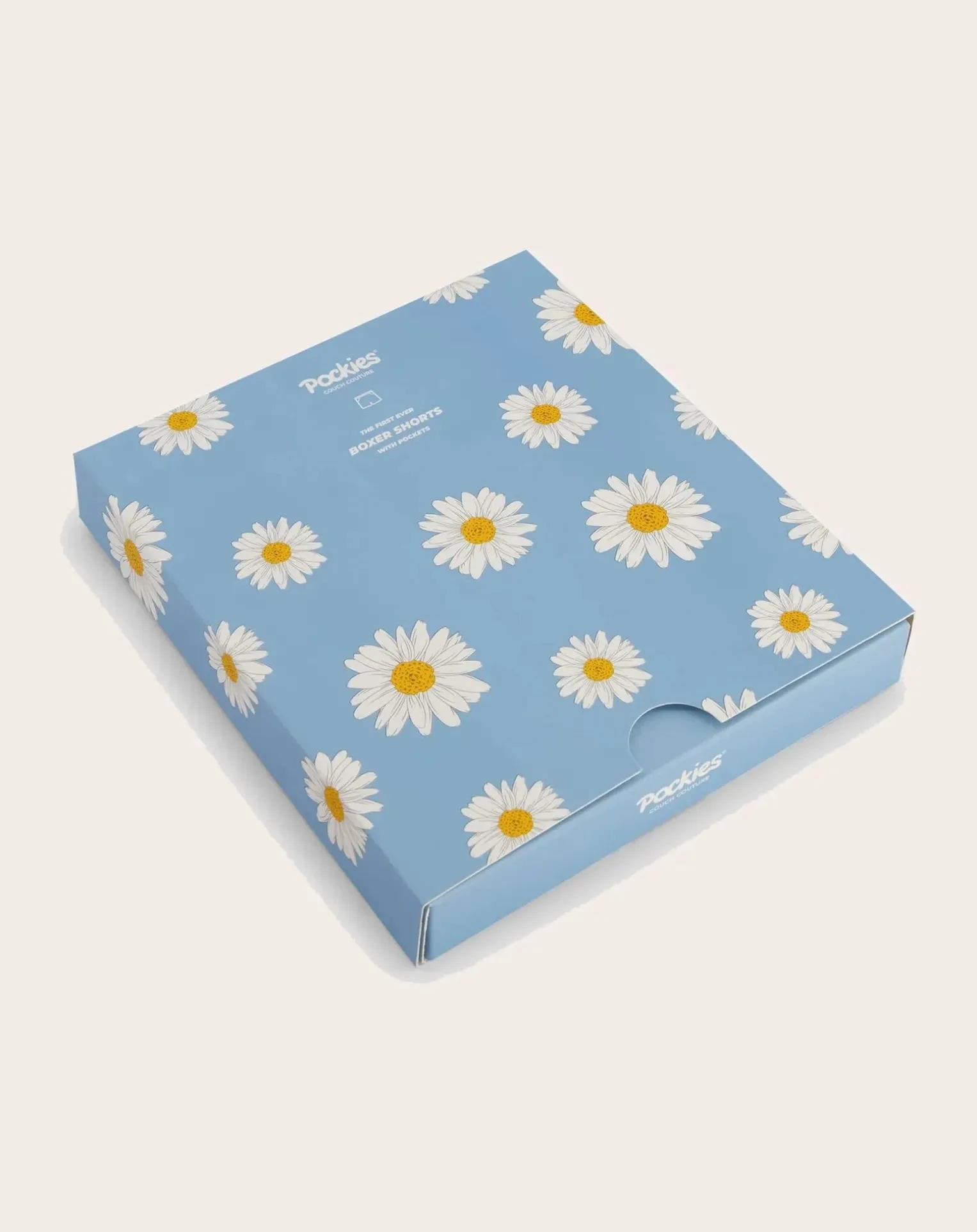 Blue Flowers Organic Cotton boxer shorts