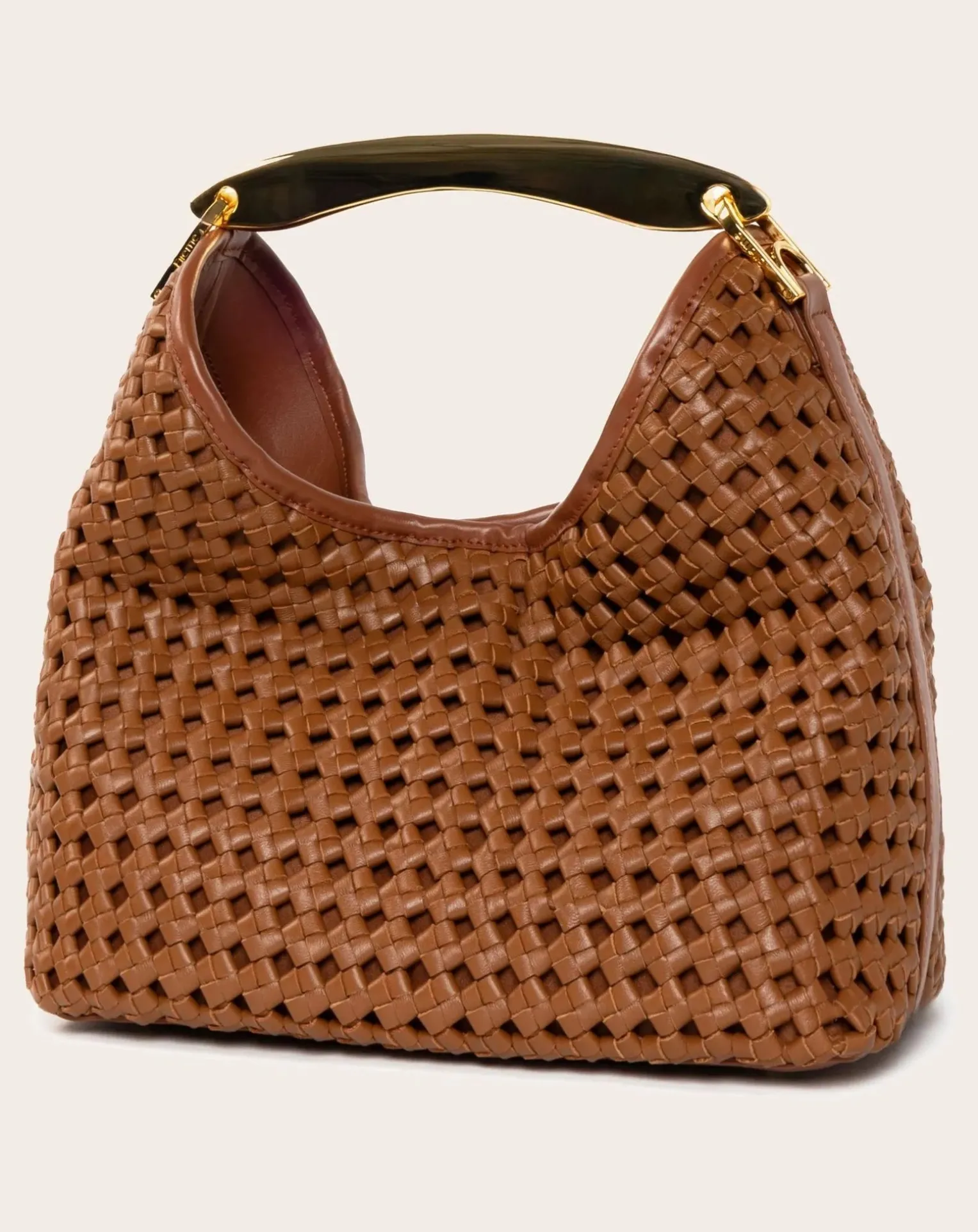 Boomerang Braided Leather Bag