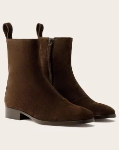 Boots West Croûte de Cuir