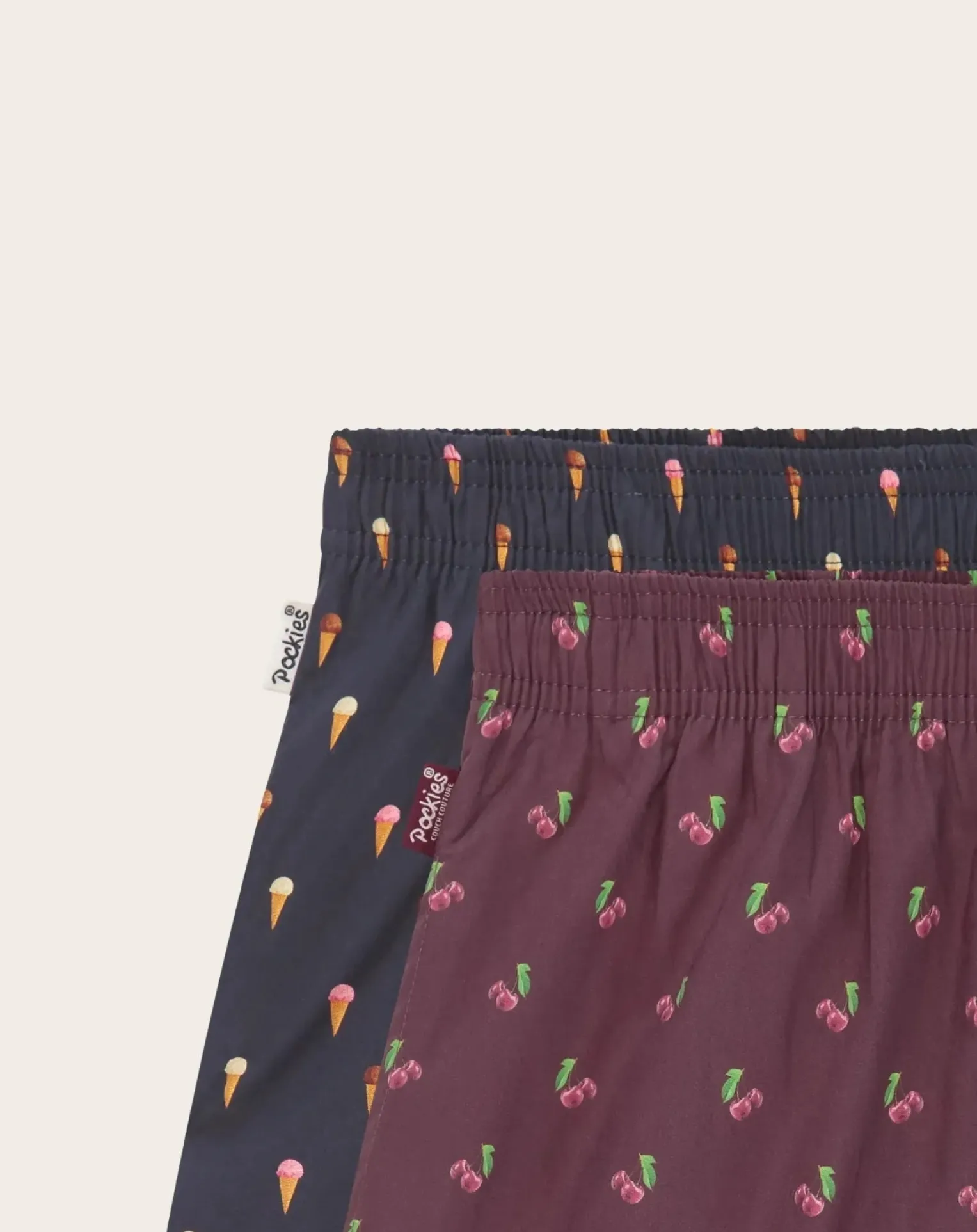 Boxers Icecream/Cherry Pack 2 Organic Cotton
