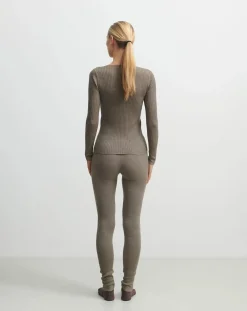 Buttoned Merino Wool Sweater - Women's Collection