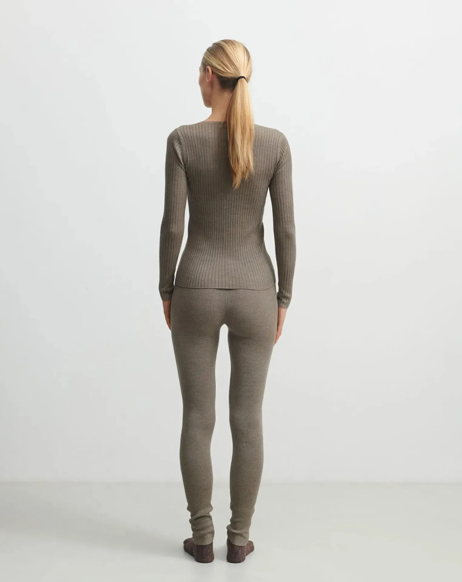 Buttoned Merino Wool Sweater - Women's Collection