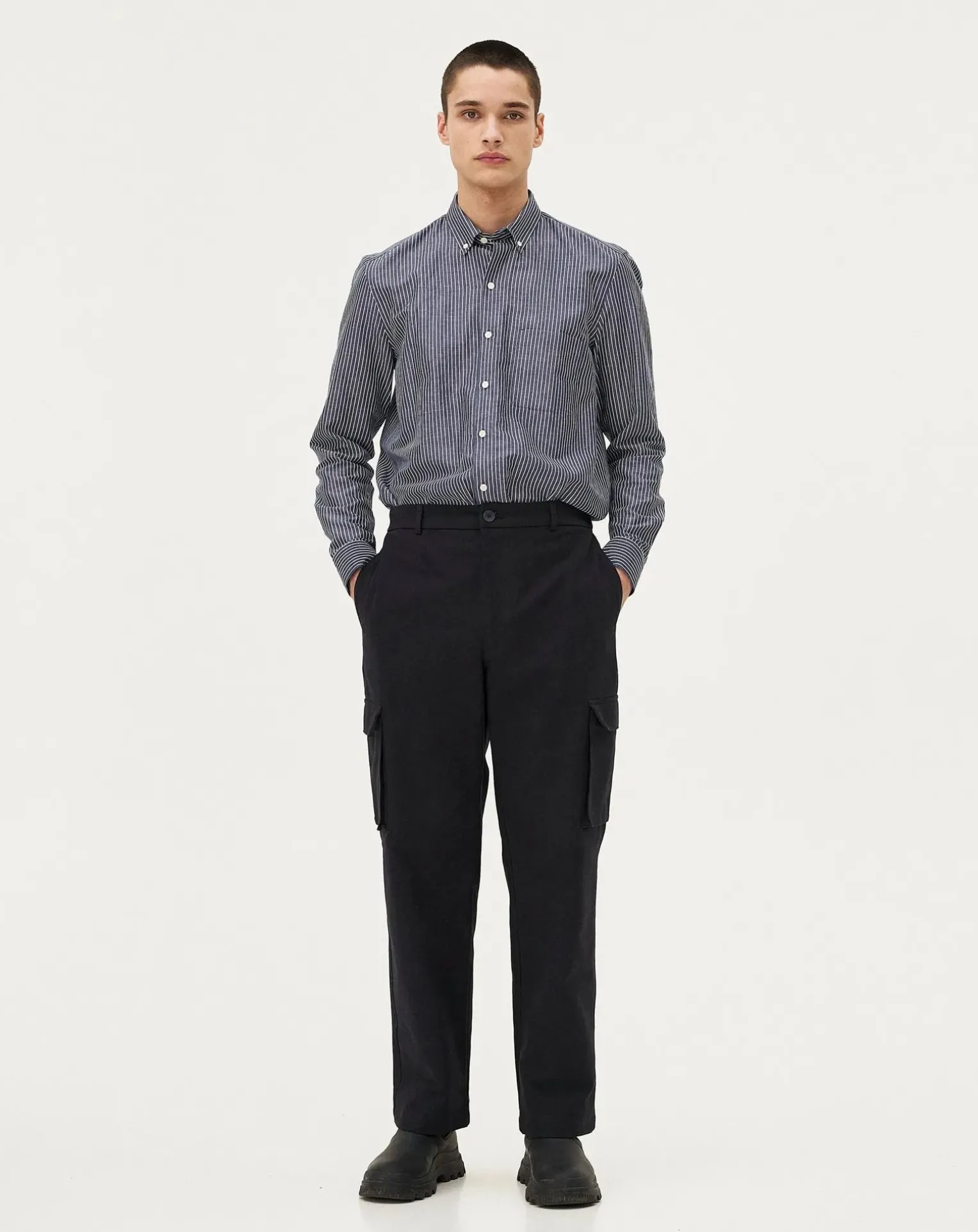 Cargo pants Dark navy Organic cotton