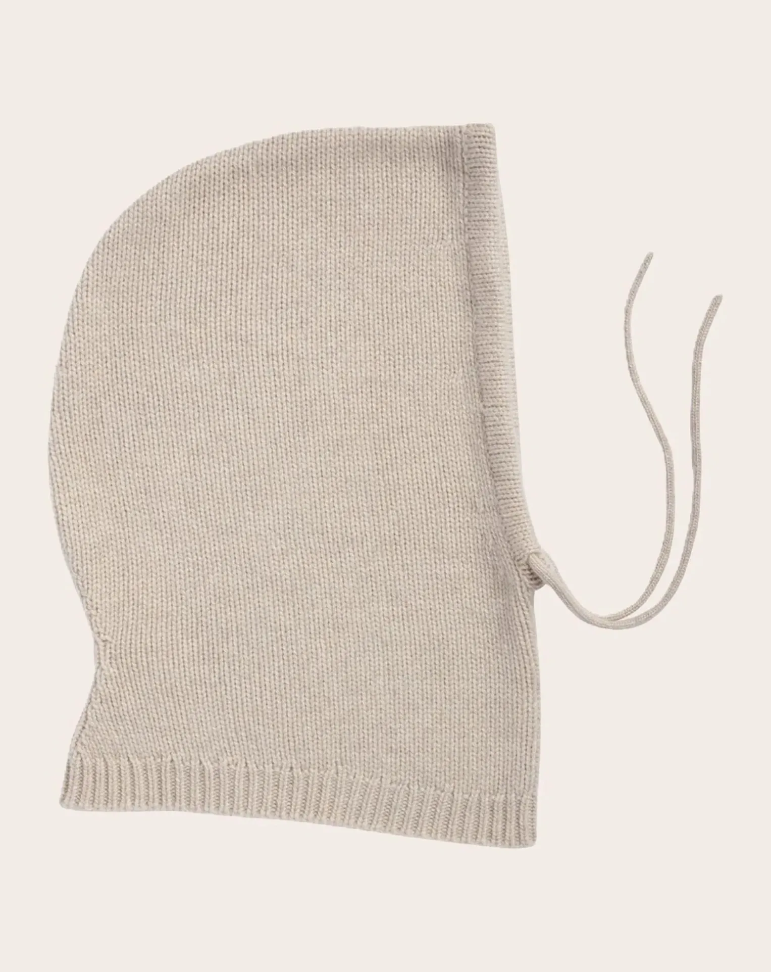 Cashmere cord balaclava
