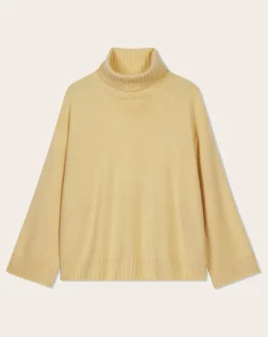 Cashmere Rib Oversize Roll Neck Sweater