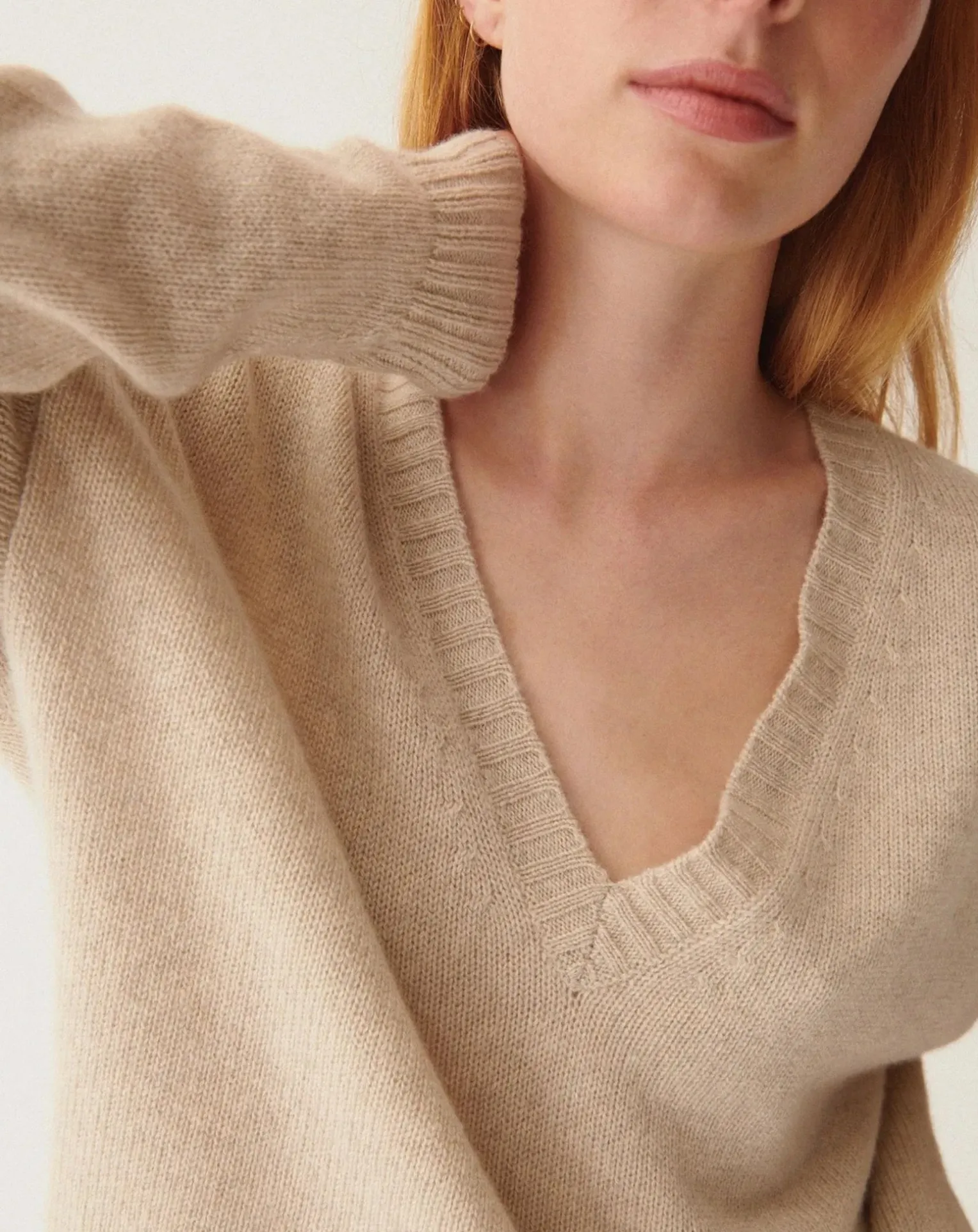 Cashmere V-neck sweater