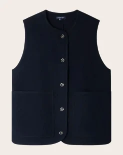 Chicago Virgin Wool Sleeveless Jacket