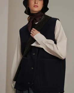 Chicago Virgin Wool Sleeveless Jacket