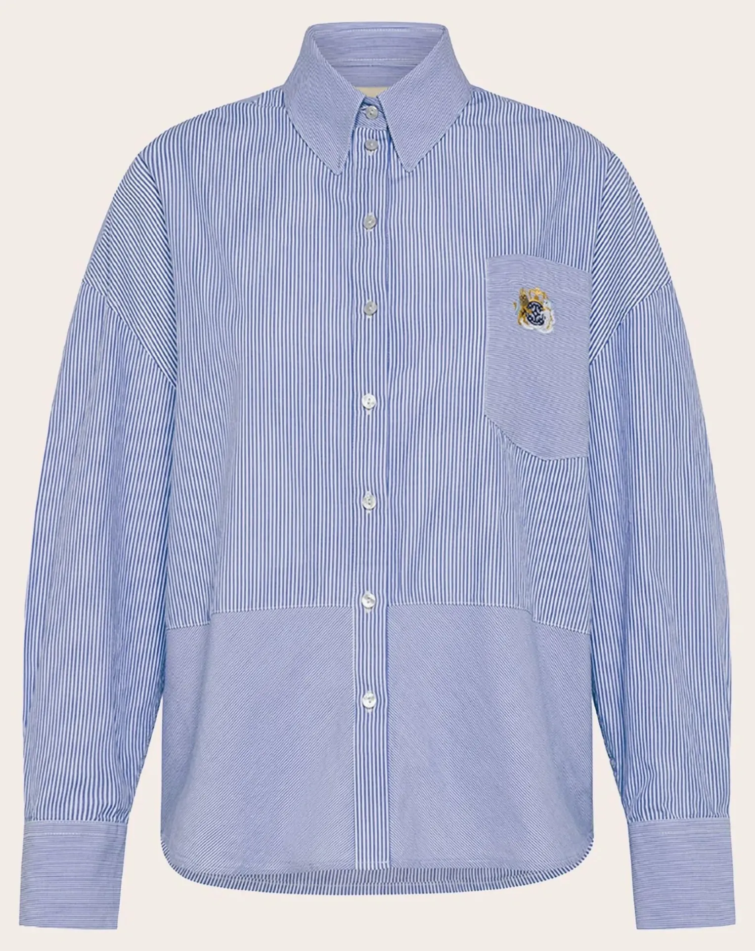 Claire Striped Cotton Poplin Shirt