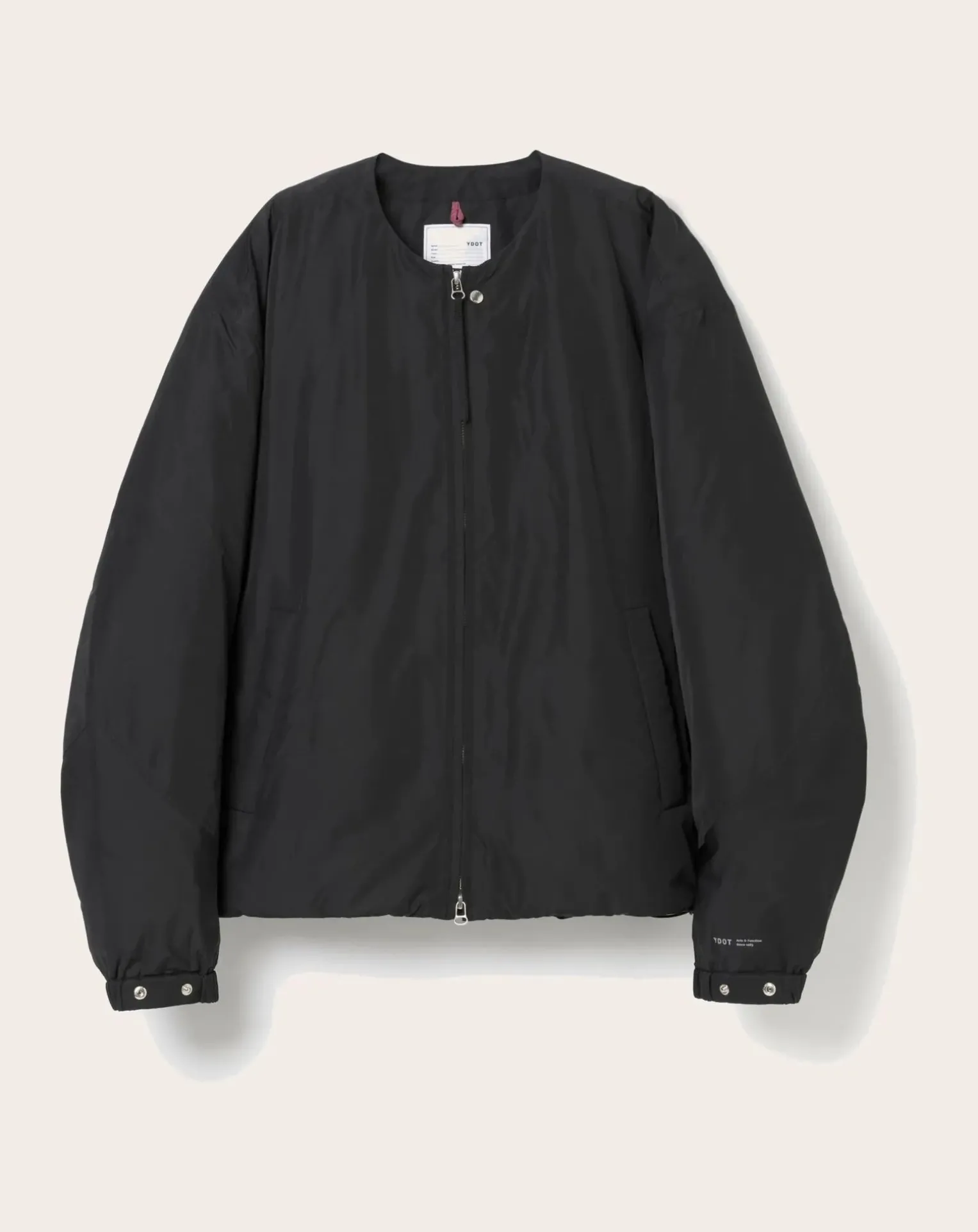 Collarless Bomber Jacket