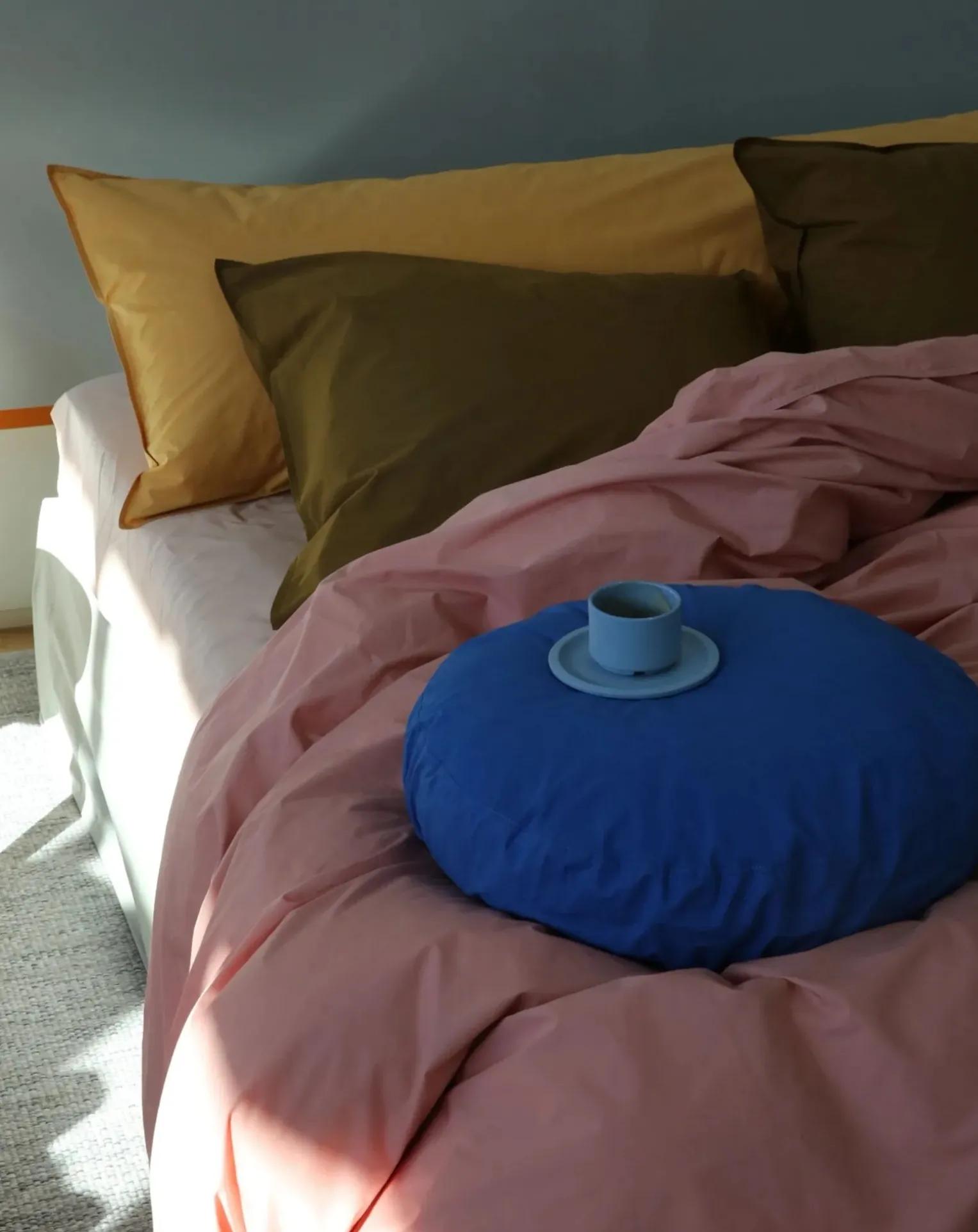 Comforter cover in organic percale