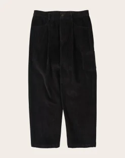 Corduroy Wide One Tuck Cotton Pants