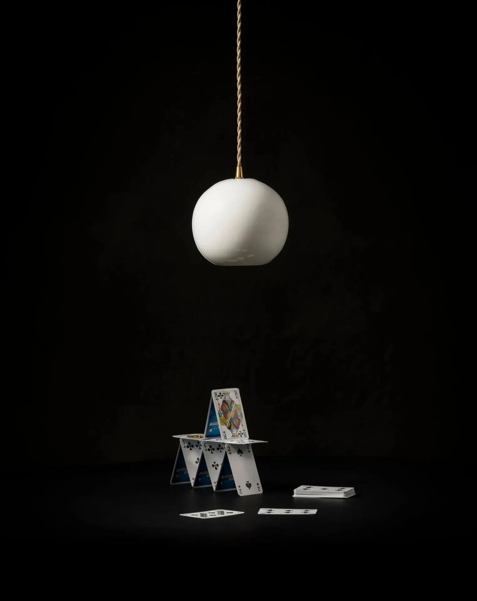 Cosmo porcelain hanging lamp, Anita Le Grelle