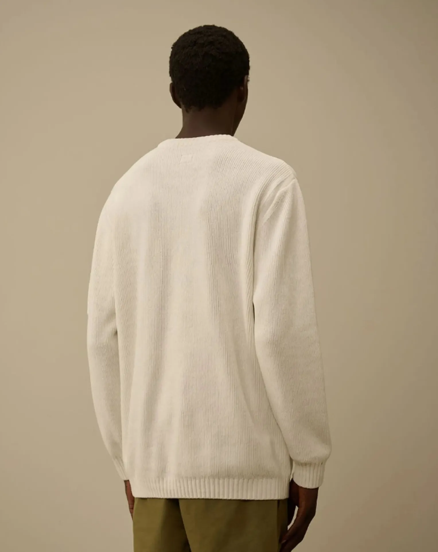 Cotton Chenille Crewneck Sweater