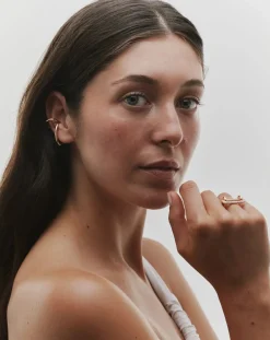 Earcuff gauche La Virtuose en plaqué or