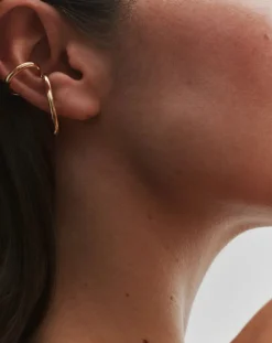 Earcuff gauche La Virtuose en plaqué or