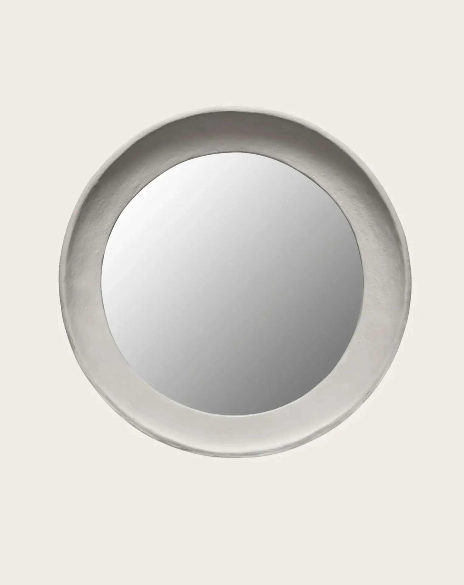 Earth papier-mâché mirror, Marie Michielssen