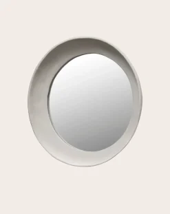 Earth papier-mâché mirror, Marie Michielssen