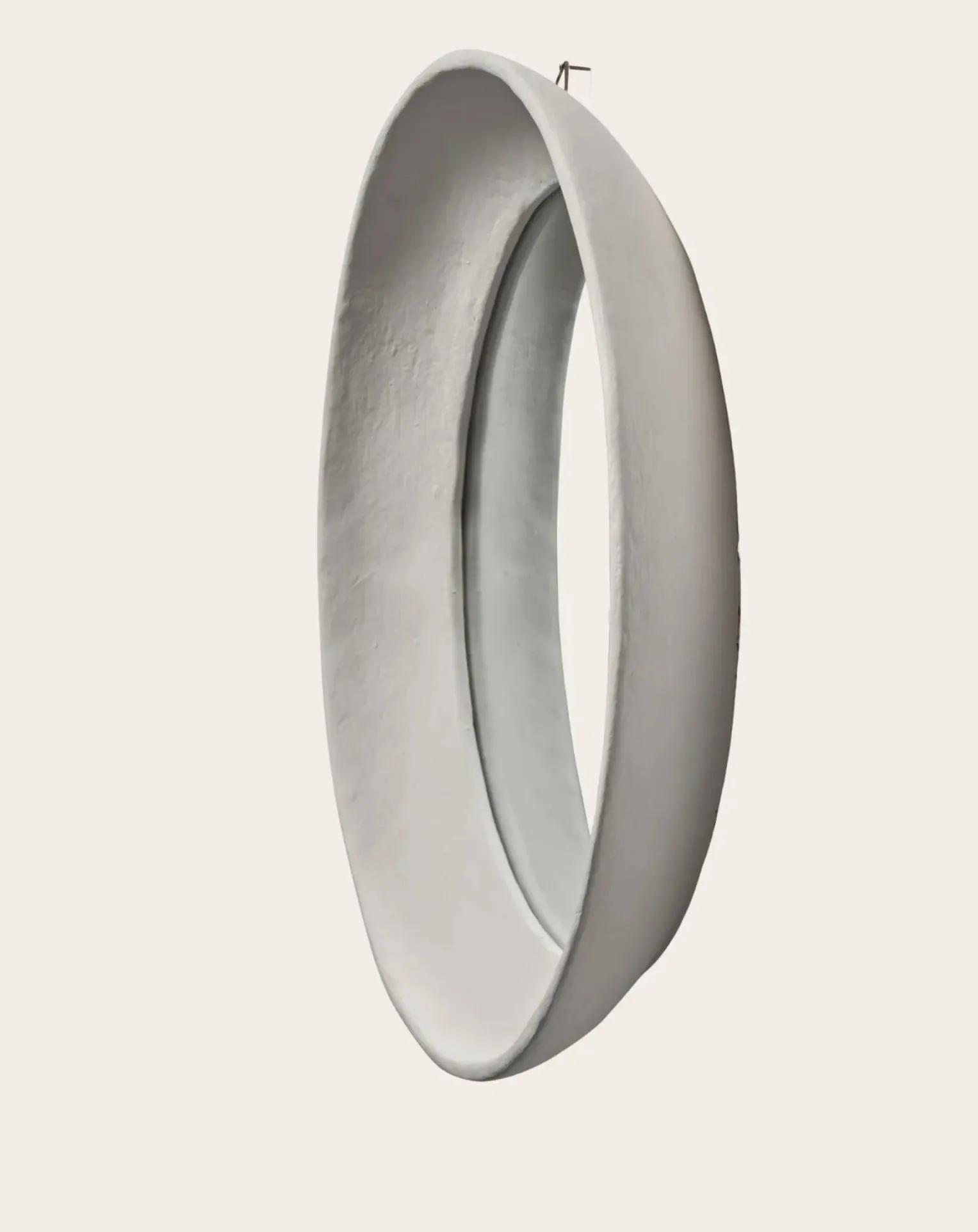 Earth papier-mâché mirror, Marie Michielssen