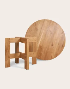 Farmhouse Round Wooden Table