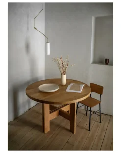 Farmhouse Round Wooden Table