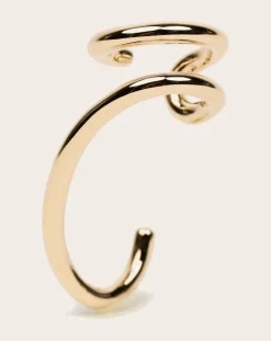 Gold-plated Echo left earcuff