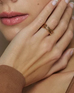 Gold-plated La Passionnée ring