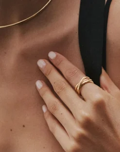 Gold-plated La Passionnée ring