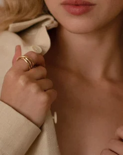 Gold-plated La Passionnée ring