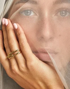 Gold-plated L'Audacieuse ring