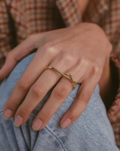 Gold-plated L'Audacieuse ring