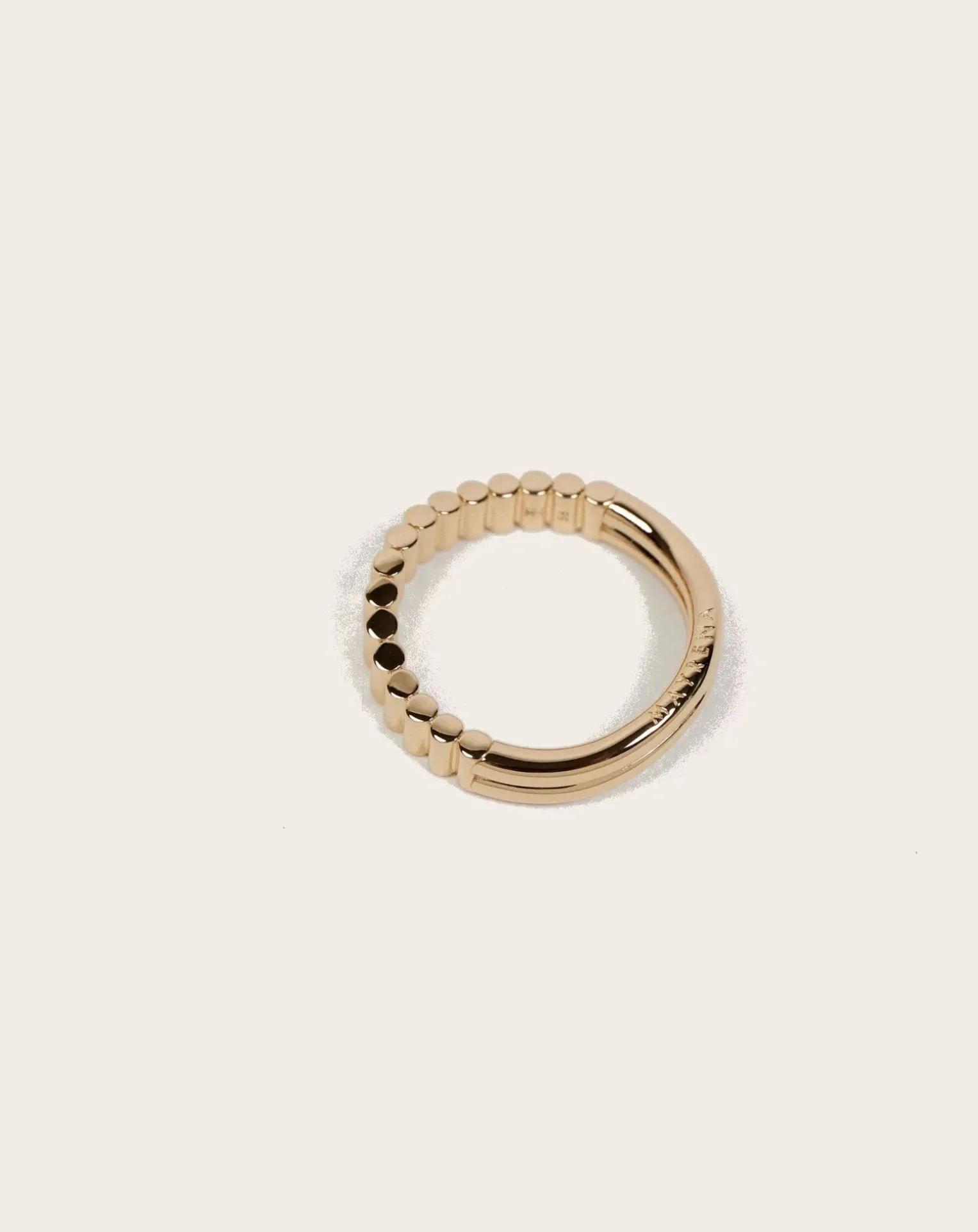 Gold-plated Memphis ring