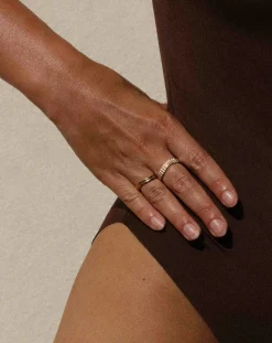 Gold-plated Memphis ring