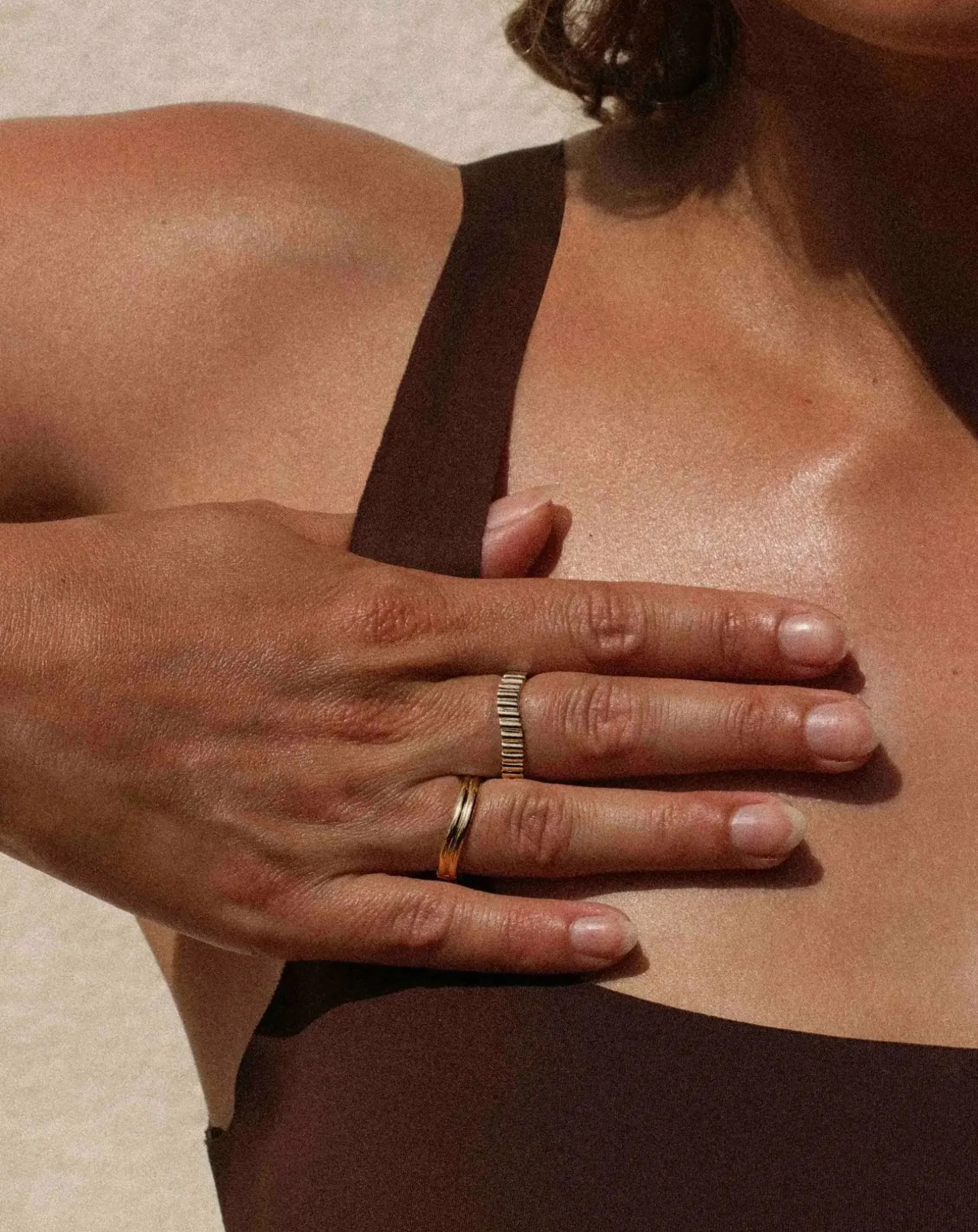 Gold-plated Memphis ring