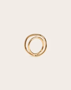 Gold-plated Shell ring
