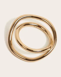 Gold-plated Shell ring