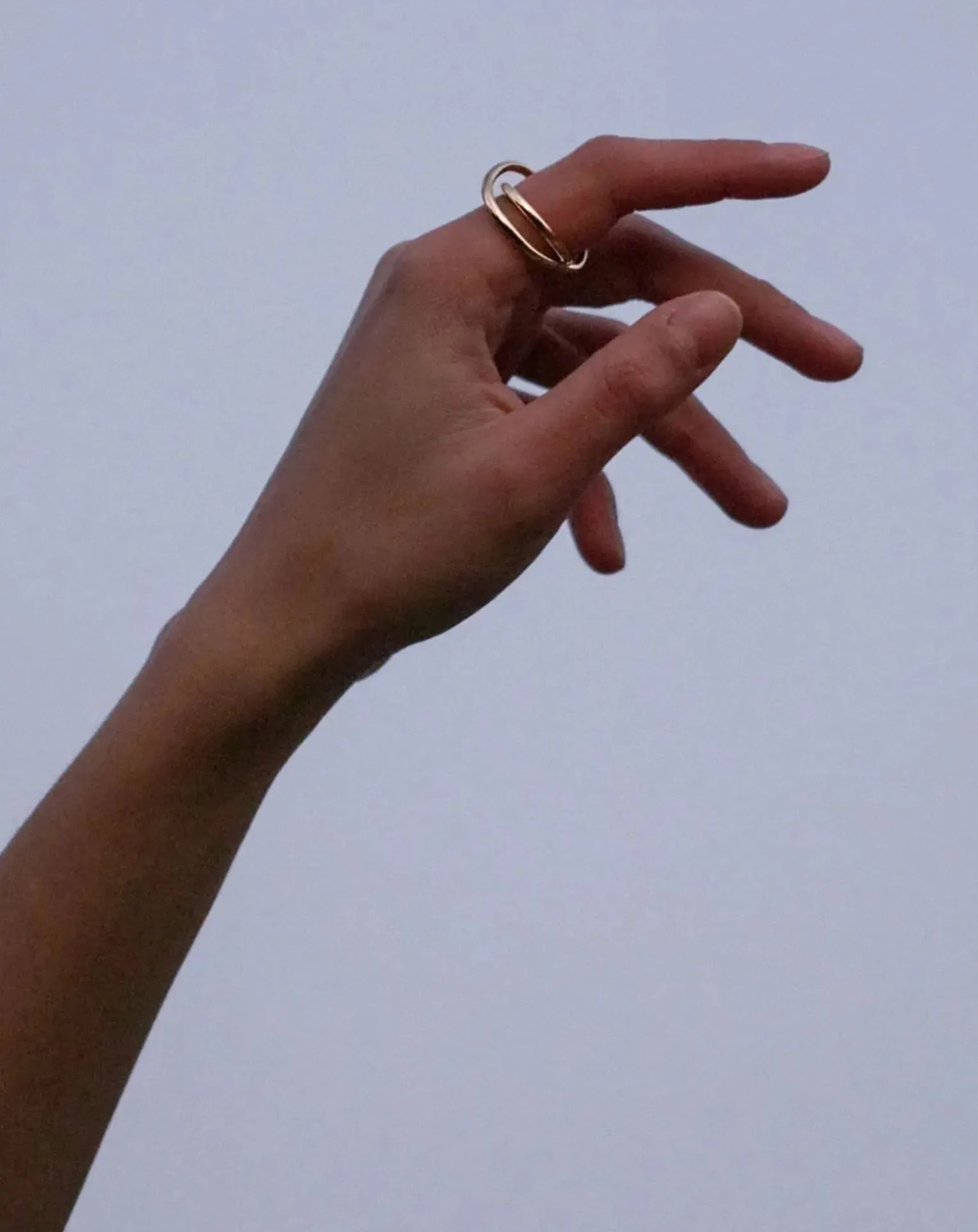 Gold-plated Shell ring