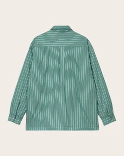 Grimsby Stripe Cotton Poplin Overshirt