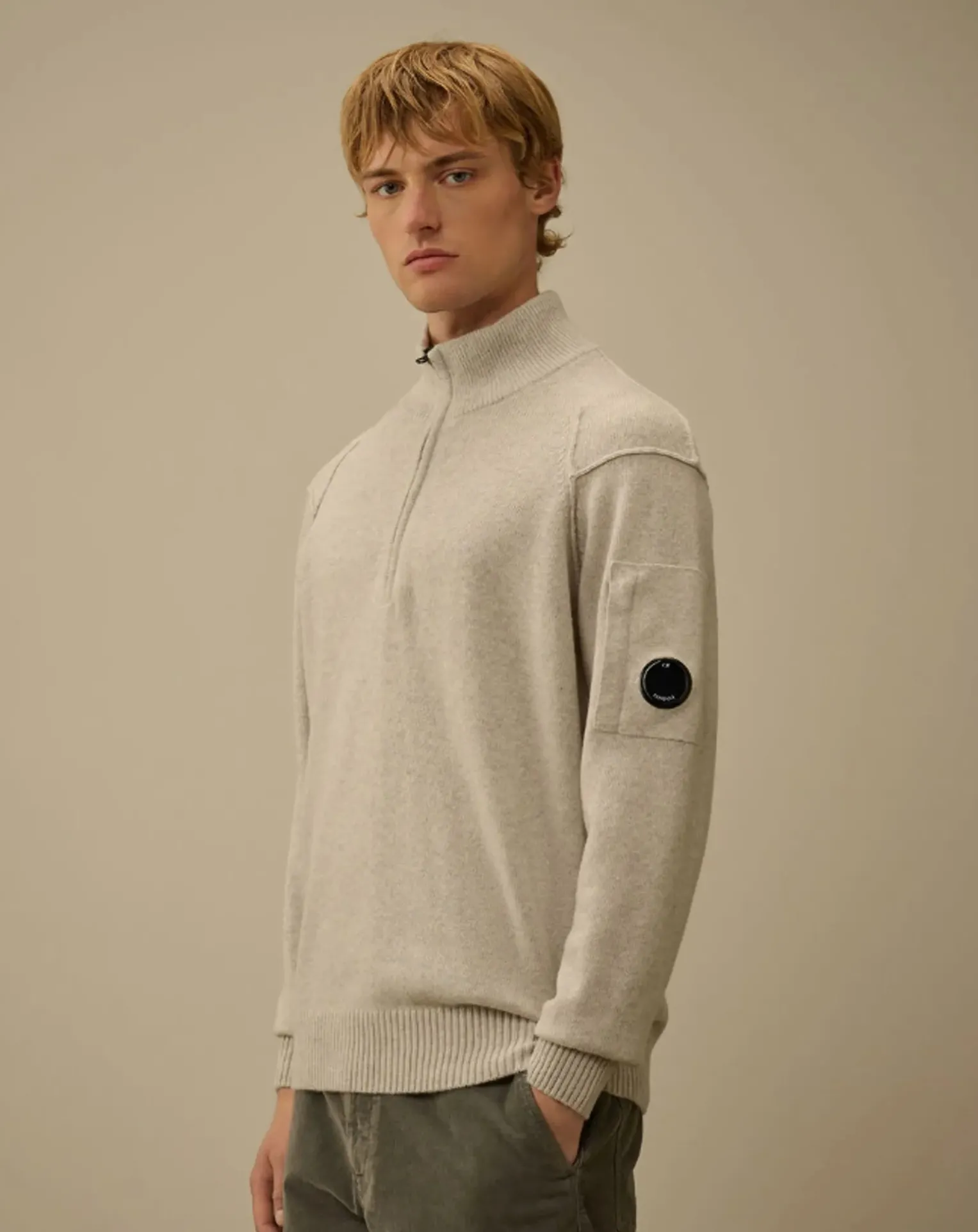 GRS certified lambswool polo shirt