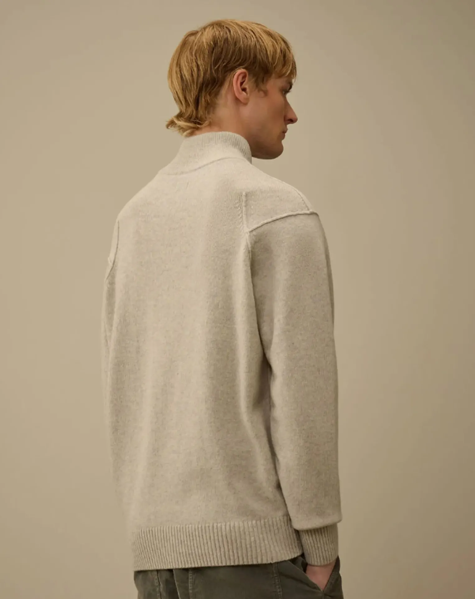 GRS certified lambswool polo shirt