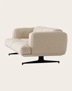 Inland AV22 2-Seater Sofa, Black Base